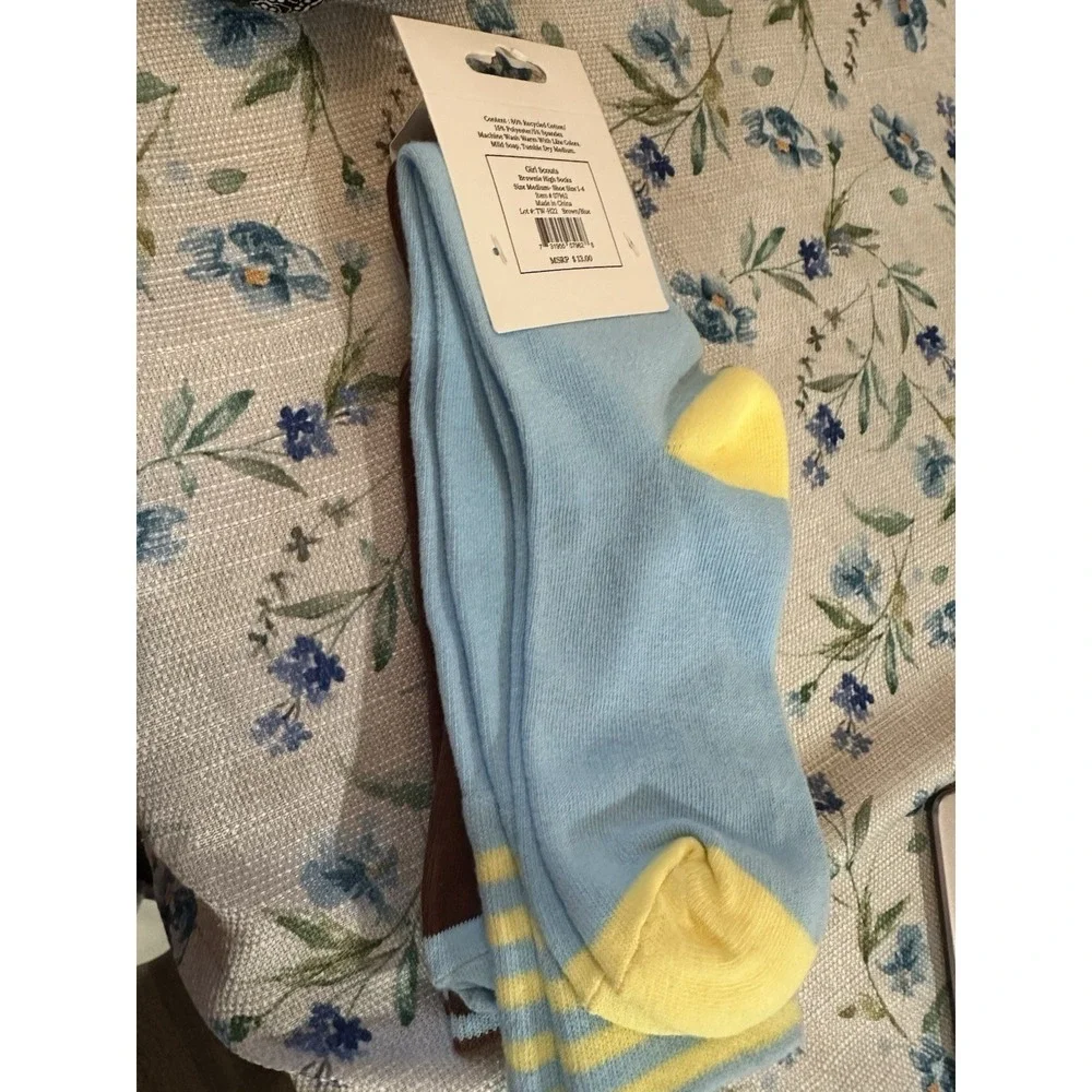 Brand New Girl Scout Brownies Socks